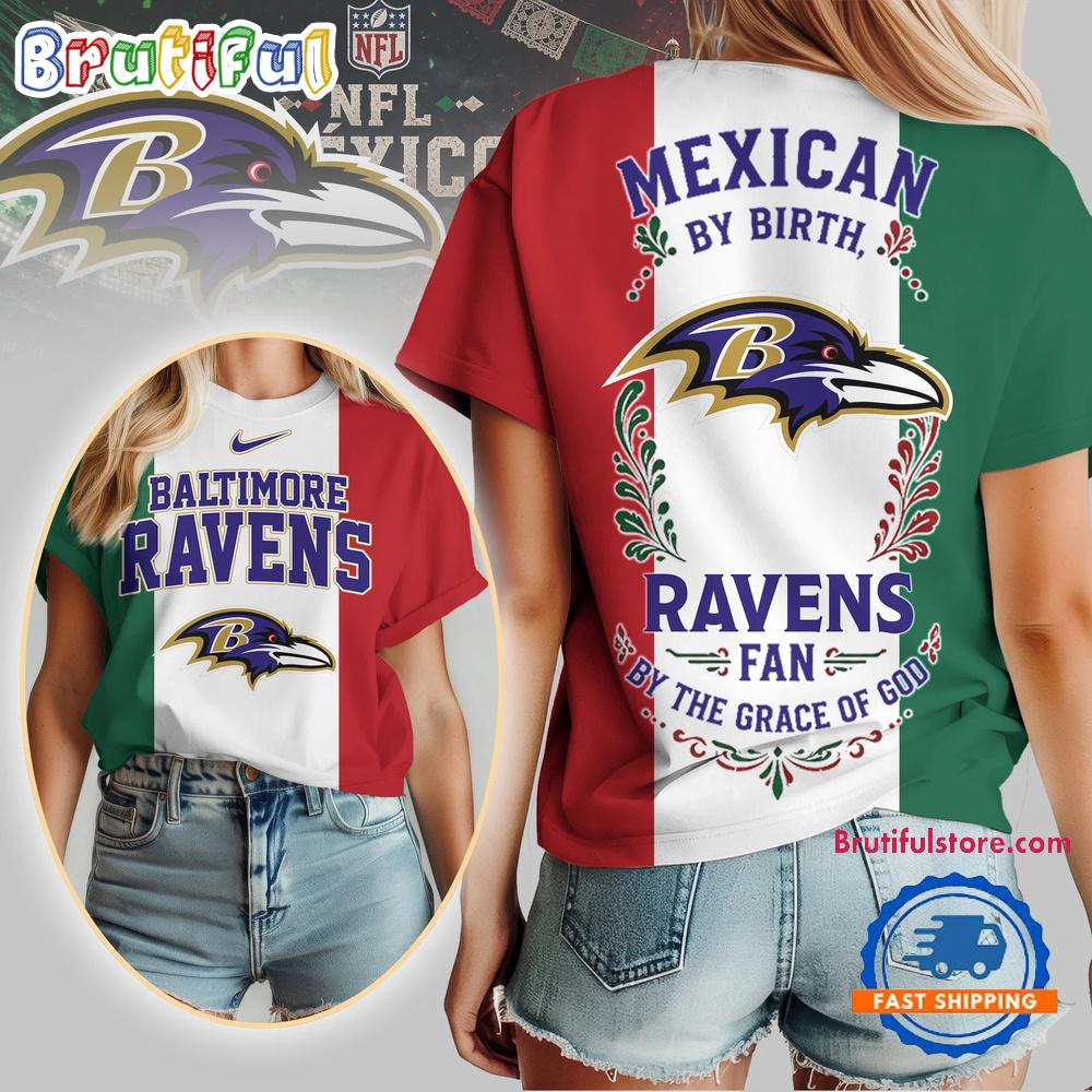 Baltimore Ravens 2026 NFL Mexican By Birth Unisex 3D Shirt