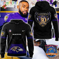 Baltimore Ravens 30 Season 1996 -2026 Black Hoodie