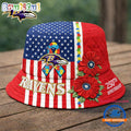 Baltimore Ravens NFL Autism America 250th Anniversary Bucket Hat