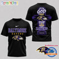Baltimore Ravens NFL Faith Family Team Pride 3D T Shirt
