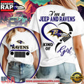 Baltimore Ravens NFL Jeep Girl Women’s Shirt