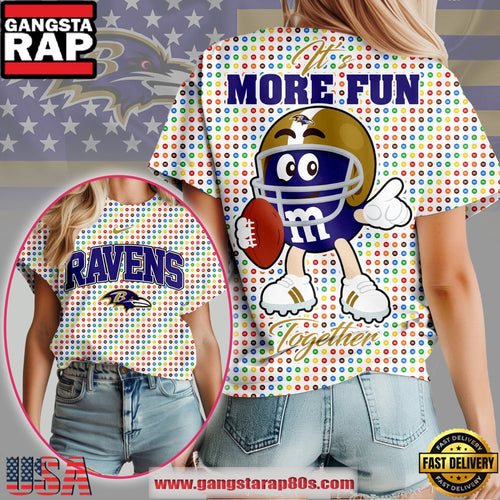Baltimore Ravens NFL More Fun Together 2025 Women’s Shirt