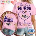 Baltimore Ravens NFL Night Shift Never Misses Game Day Halloween Nurse Unisex 3D Shirt