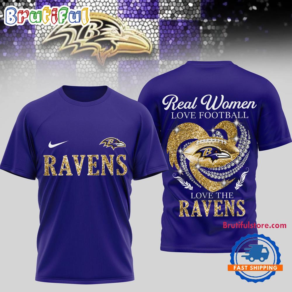 Baltimore Ravens NFL Real Women Love Football Limited Edition 3D Shirt