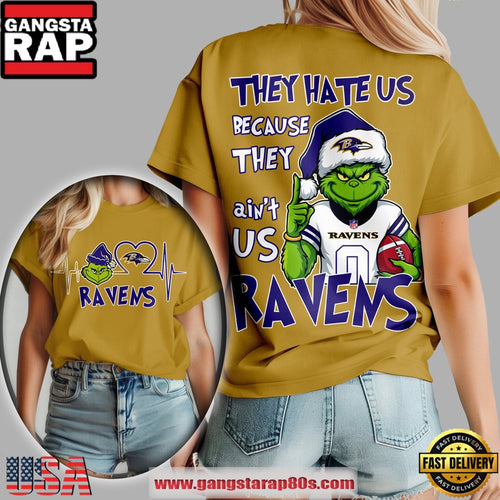 Baltimore Ravens NFL They Hate Us 2025 Women’s 3D Shirt