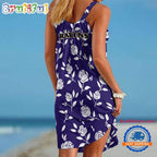Baltimore Ravens Rose Pattern Women’s Summer Beach Sling Dress