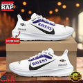 Custom Name Baltimore Ravens New Design Air Force 1 Shoes Running Sneakers