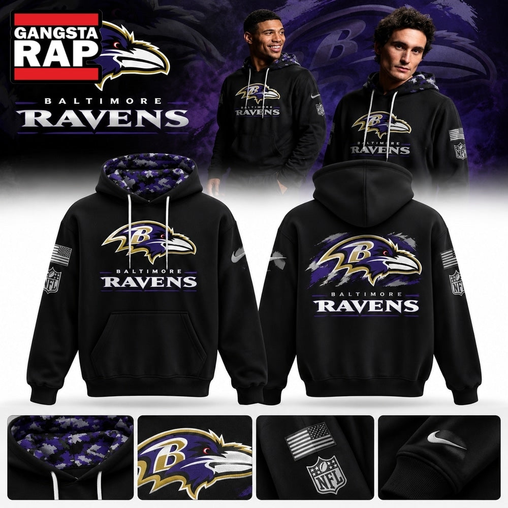 Baltimore Ravens Salute to Service 2026 NFL Hoodie