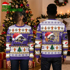 Baltimore Ravens Santa Hat They Not Like Us Ugly Christmas Sweater