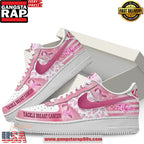 Baltimore Ravens Tackle Breast Cancer Air Force 1 Running Sneakers Shoes