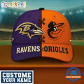 Baltimore Ravens x Baltimore Orioles Sporty New Design Baseball Cap