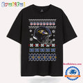 Baltimore Ravens Football Logo Team Helmet Merry Chritmas 2024 T Shirt