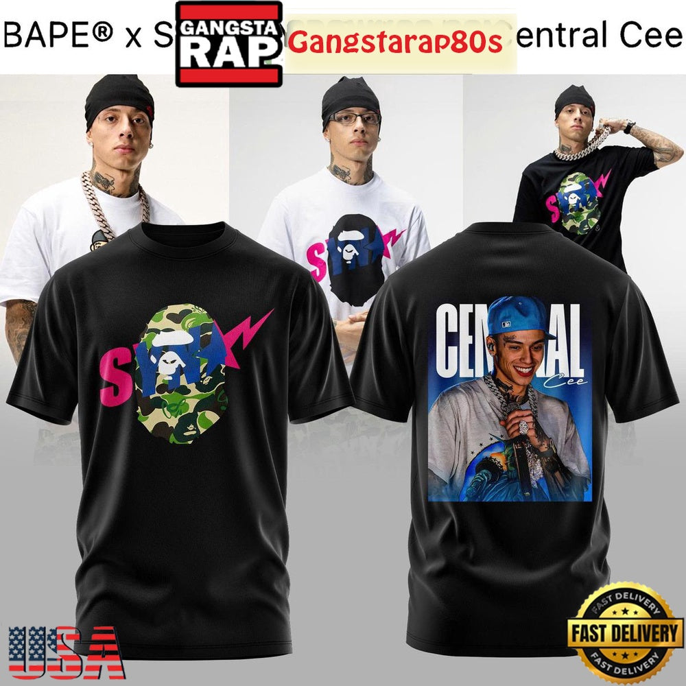 BAPE X SPOTIFY X SYNA By Central Cee 3D Shirt