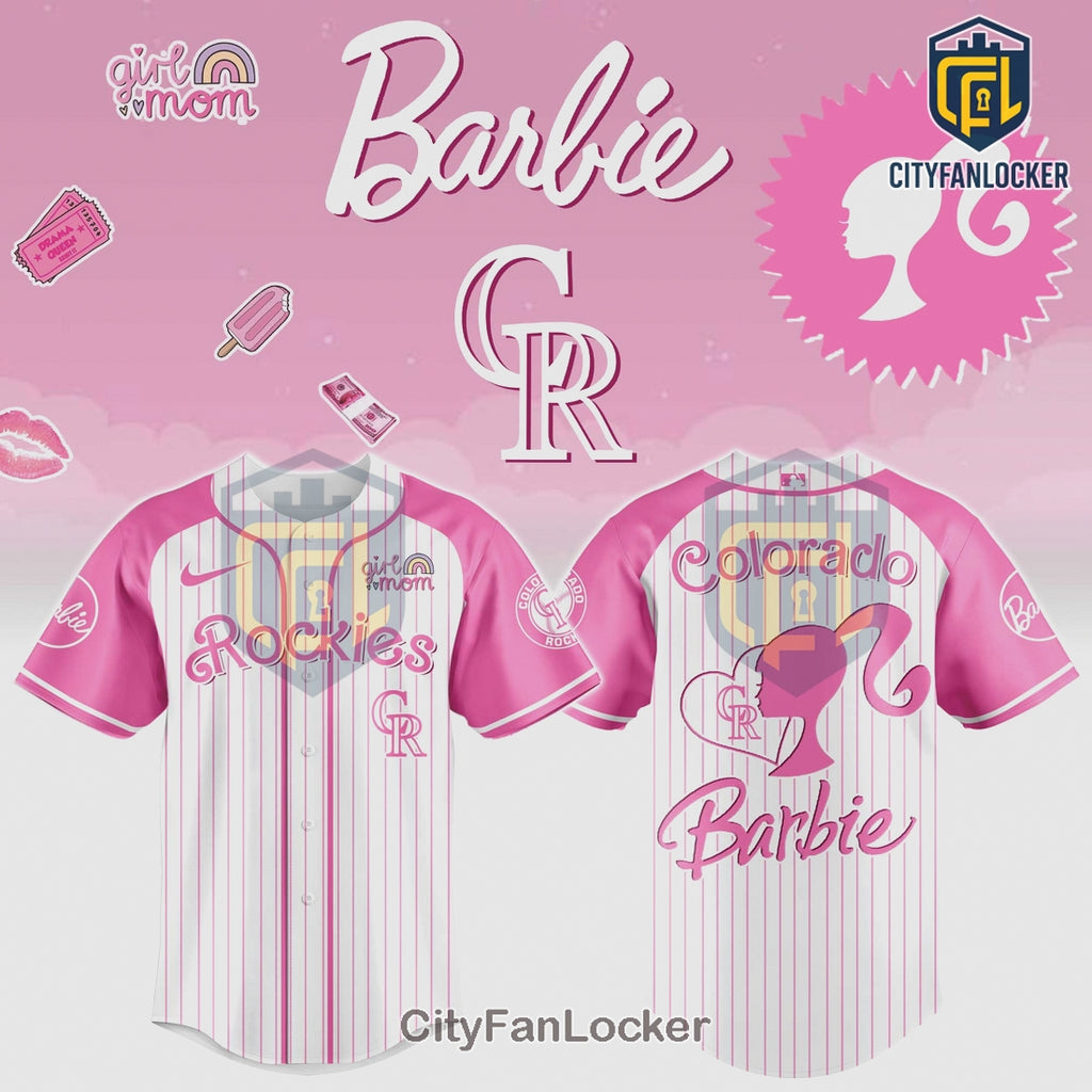 Barbie Colorado Rockies Limited Edition Fashion Baseball Jersey
