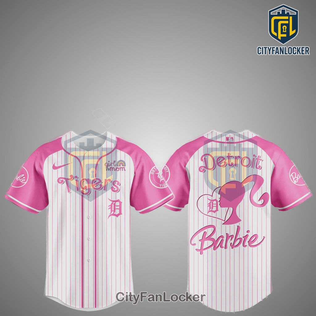 Barbie Detroit Tigers Limited Edition Pink Baseball Jersey
