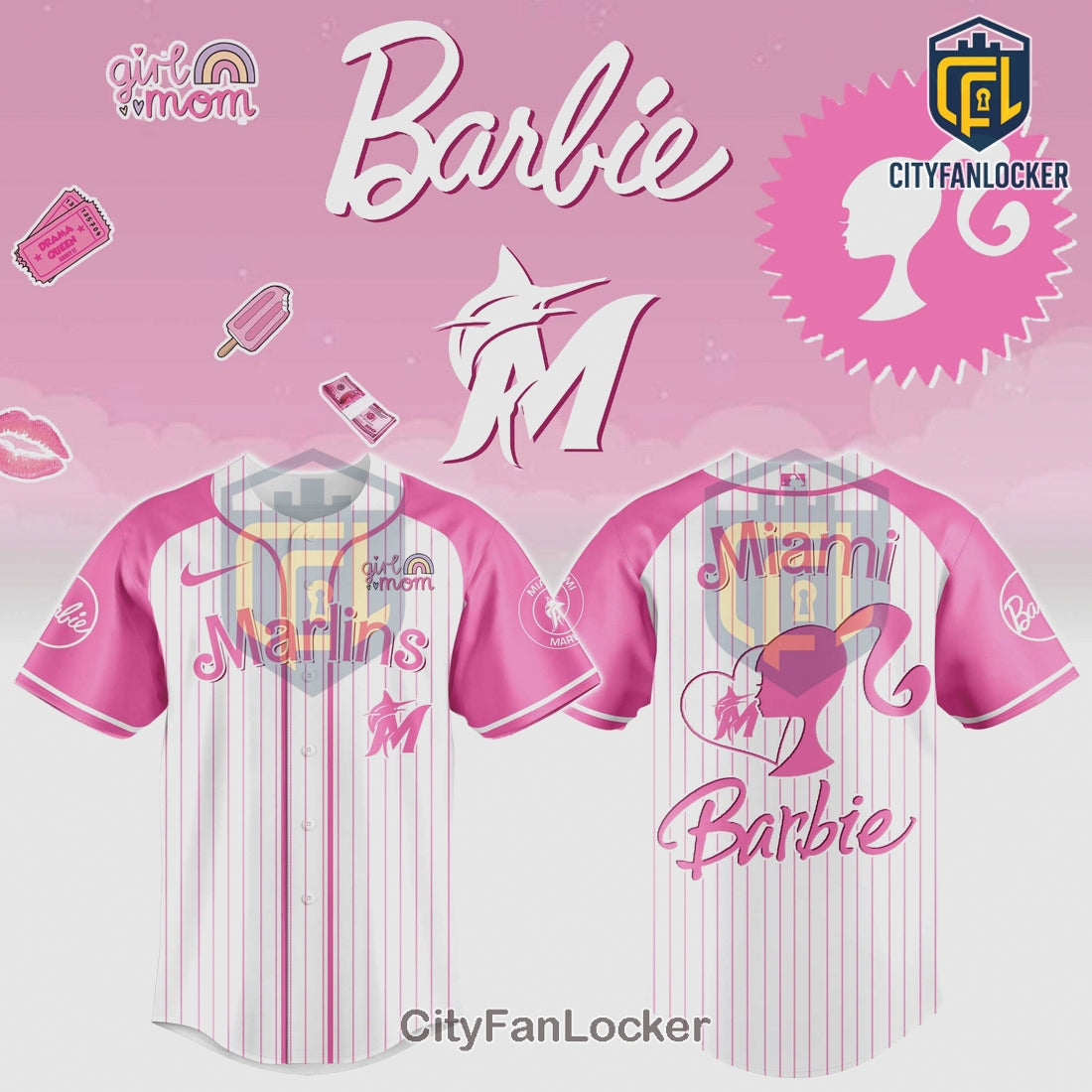 Barbie Miami Marlins Limited Edition Baseball Jersey