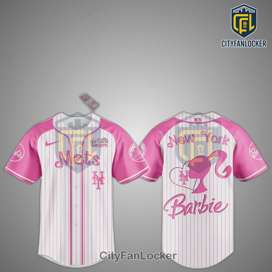 Barbie New York Mets Baseball Jersey - Limited Edition Girl Mom NY Mets Jersey