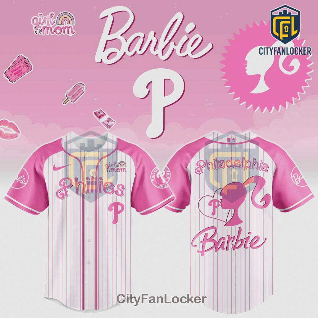 Barbie Phillies Jersey - Limited Edition Philadelphia Baseball P Jersey