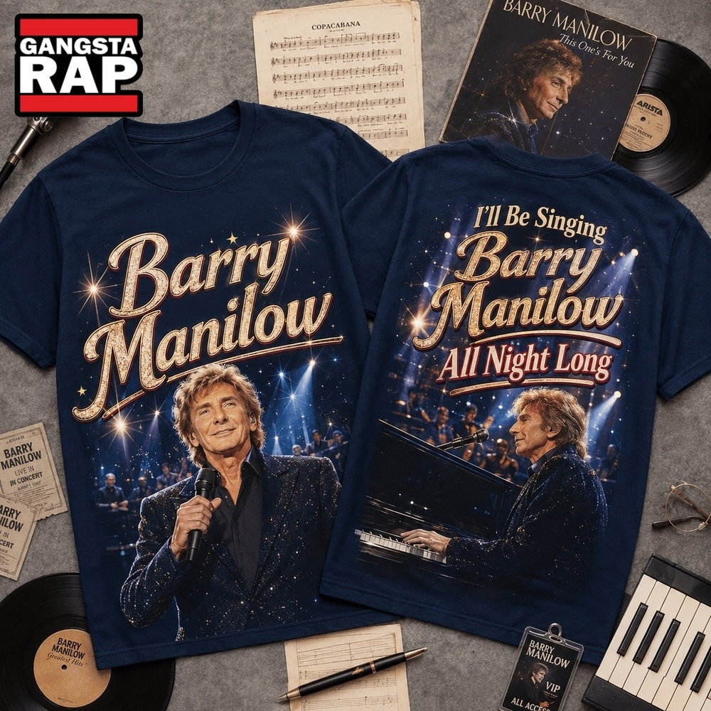 Barry Manilow All Night Long 3D Graphic Shirt