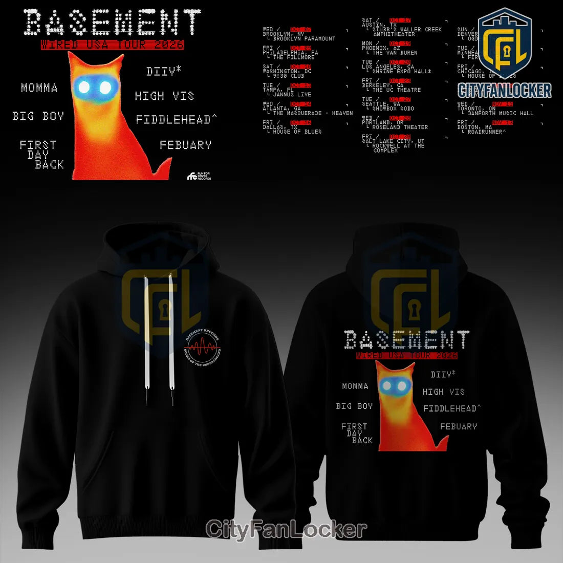 Basement WIRED USA Tour 2026 Limited Edition Hoodie