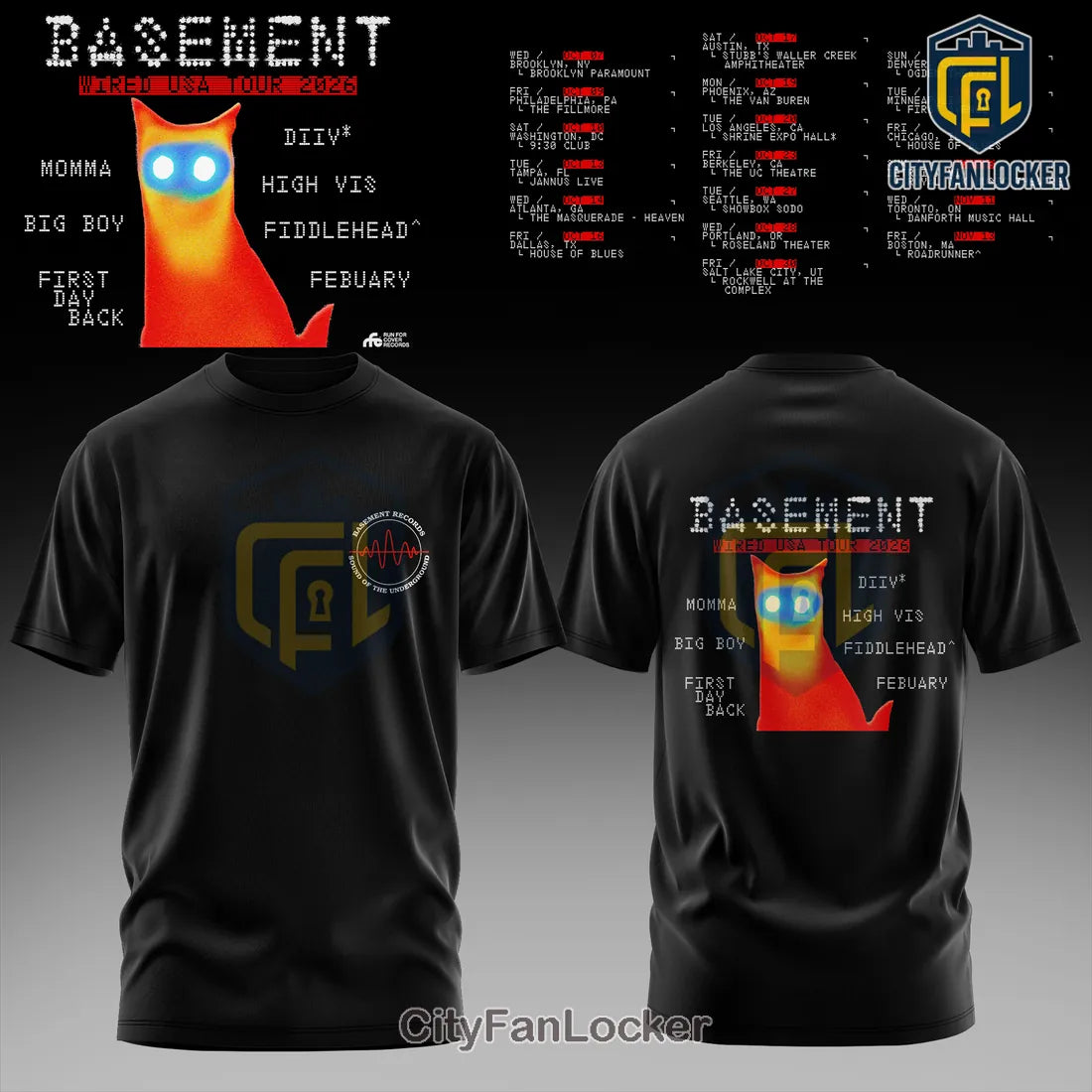 Basement WIRED USA Tour 2026 Limited Edition Hoodie