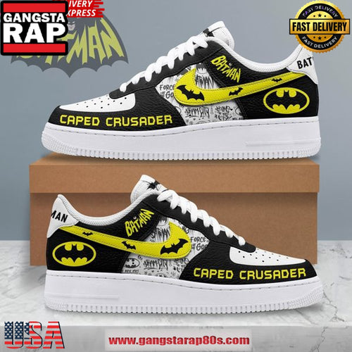 Batman Caped Crusader Limited Edition Air Force 1 Sneakers Shoes