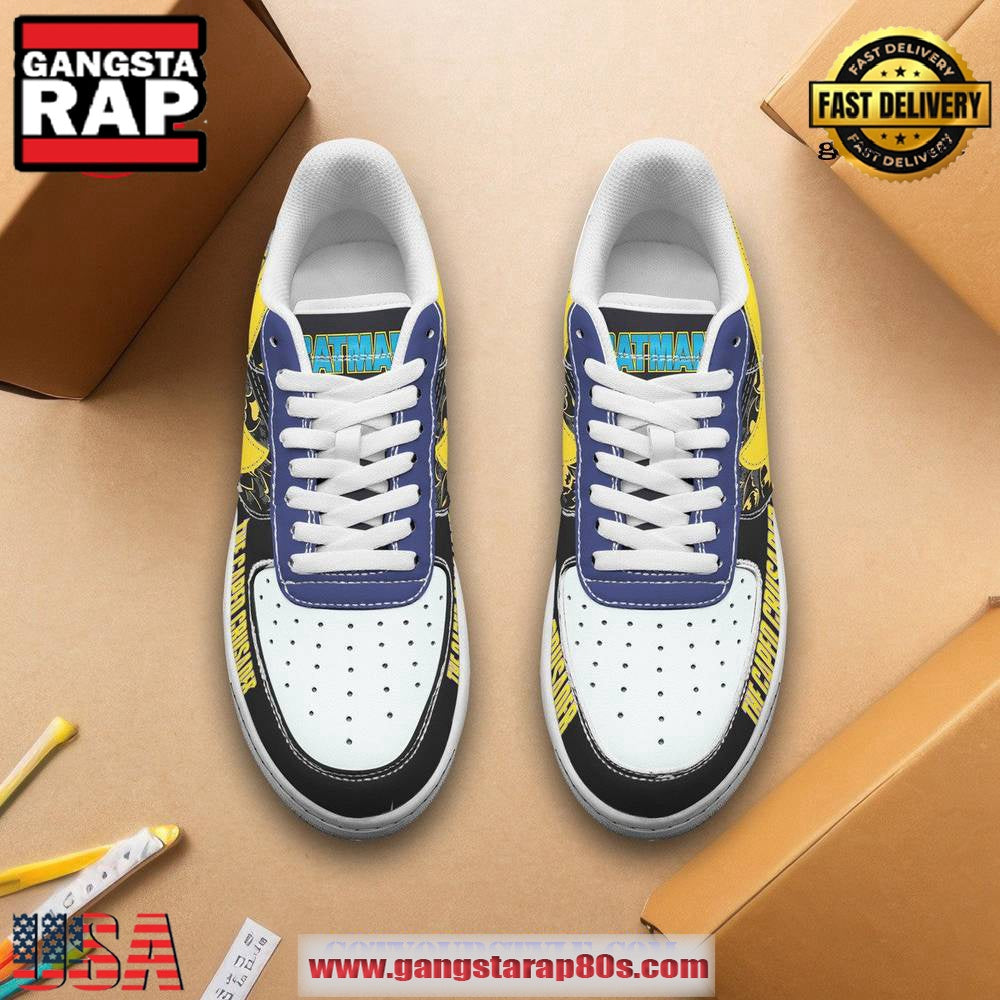 Batman The Caped Crusader Air Force 1 Running Sneakers Shoes