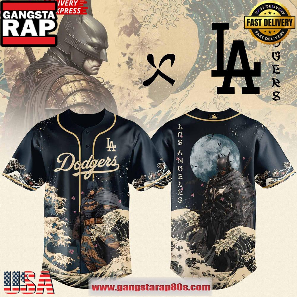 Batman x Los Angeles Dodgers Limited Edition Baseball Jersey Shirt