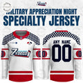 Baton Rouge Zydeco Military Night 2025 Hockey Jersey