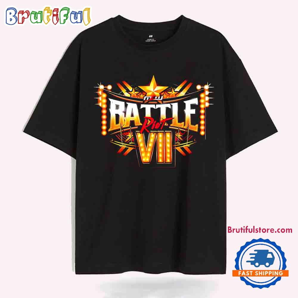 Battle Riot Vii Logo Major League Wrestling T-Shirt