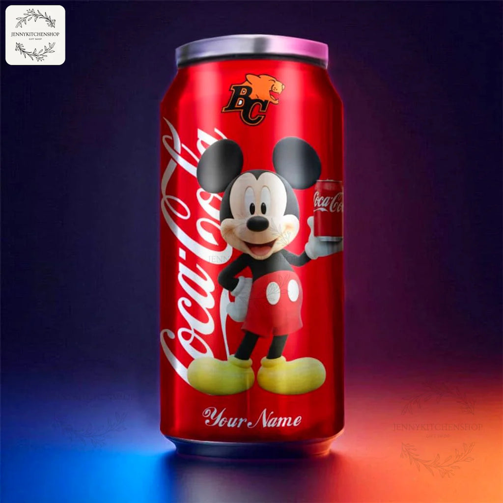 BC Lions CFL Team Mickey Custom Coca Tumbler