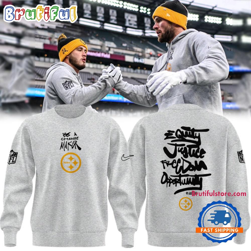 Be A Change Maker Pittsburgh Steelers Limited Edition Hoodie T-Shirt