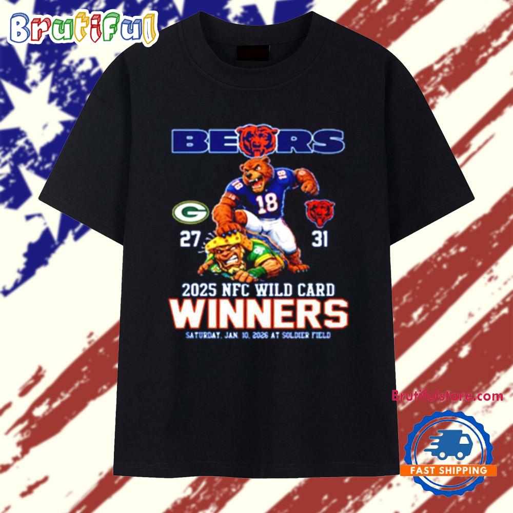 Bears 2025 NFC Wild Card Winners mascot T Shirt