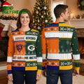 Bears Packers House Divided But Our Love United Ugly Christmas Sweater