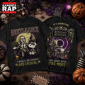 Beetlejuice And Snoopy It’s Showtime Gothic Graveyard Vintage Halloween 3D Shirt , Music Trending 3D Shirt