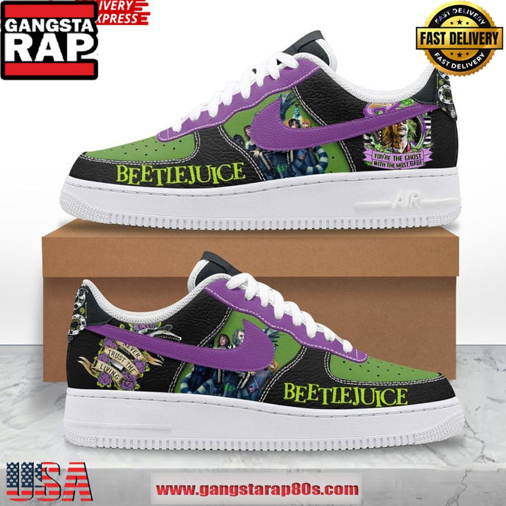 Beetlejuice Beetlejuice Limited Edition Air Force 1 Running Sneakers Shoes