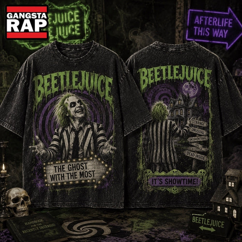Beetlejuice The Ghost With The Most, It’s Showtime 3D Shirt Hoodie T-Shirt