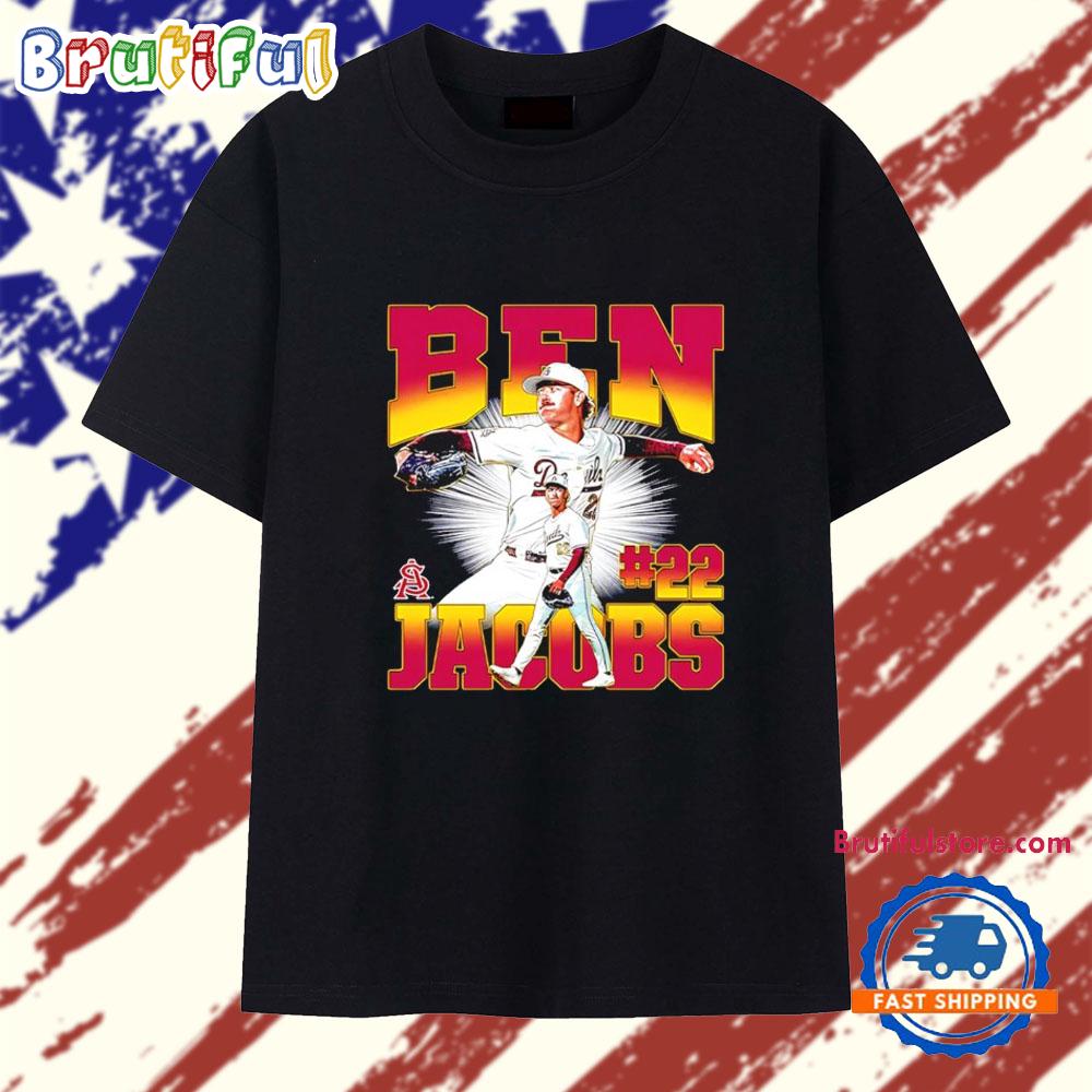 Ben Jacobs Arizona State Baseball Player Collage T Shirt