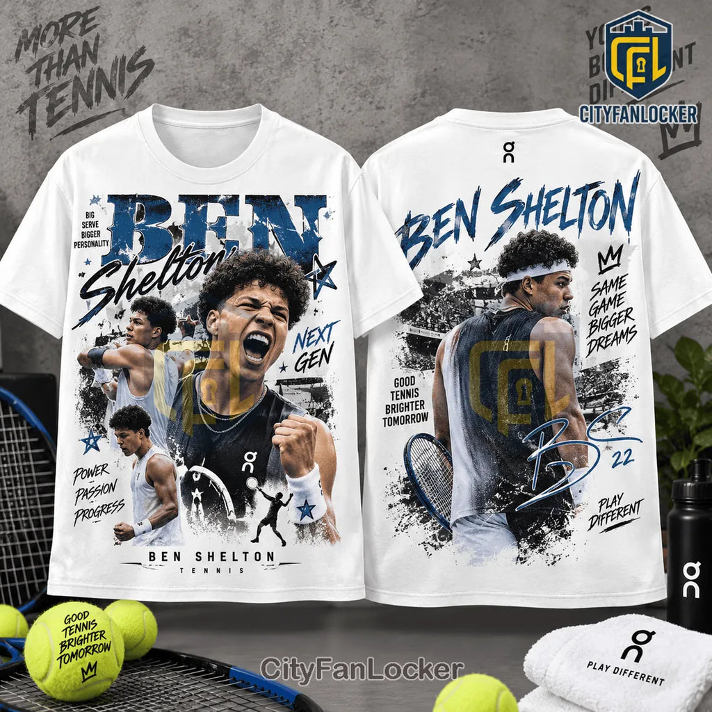 Ben Shelton Next Gen ATP Tennis Black T-Shirt