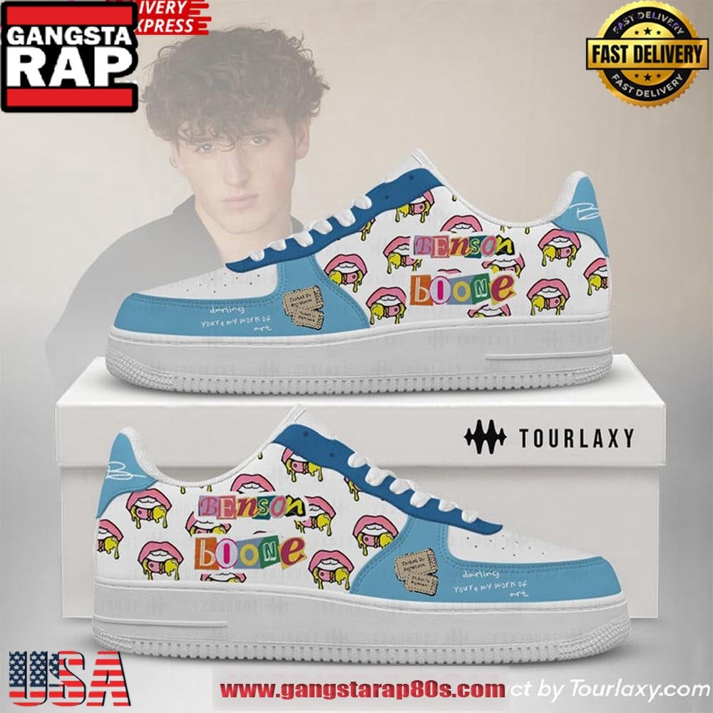 Benson Boone Darling Limited Edition Air Force 1 Running Sneakers Shoes