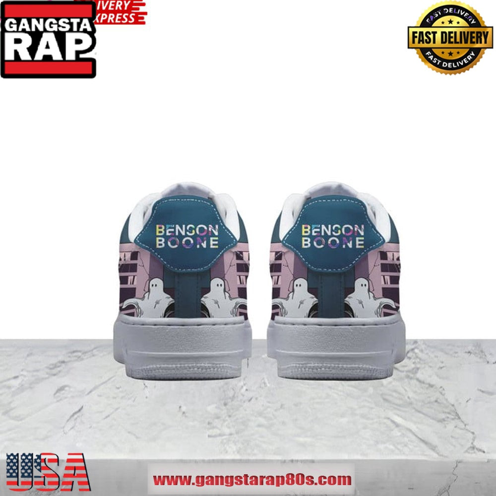 Benson Boone Fireworks and Rollerblades World Tour Air Force 1 Sneakers Shoes
