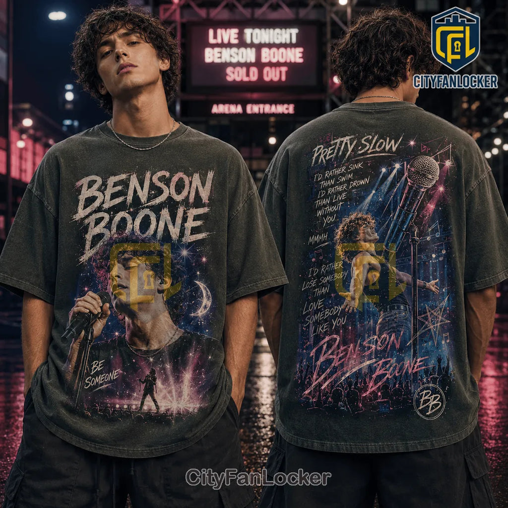 Benson Boone Pretty Slowly Vintage Washed T-Shirt
