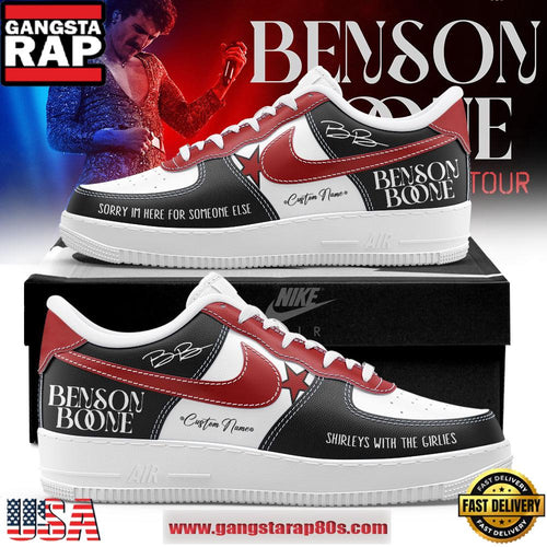 Benson Boone’s American Heart World Tour 2025 Custom Air Force 1 Sneakers Shoes