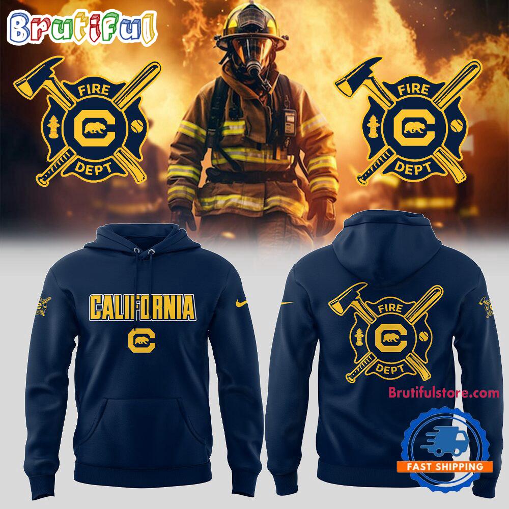 Berkeley Golden Bears California Baseball x Firefighter Appreciation Night Hoodie T-Shirt