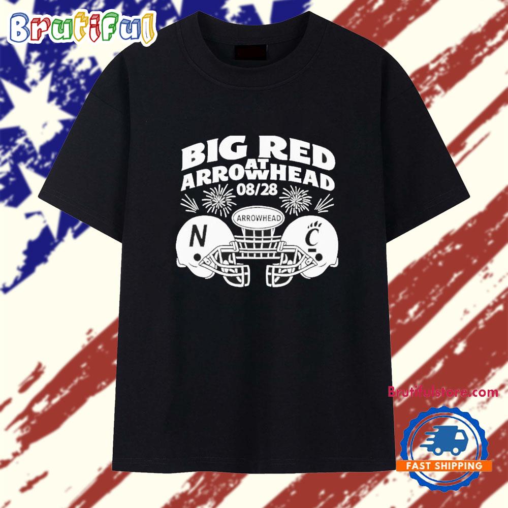 Big Red Arrowhead Football Nebraska Vs Cincinnati 08-28 T Shirt