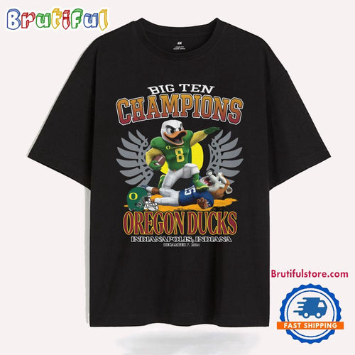 Big Ten Champions Oregon Ducks Indianapolis T Shirt