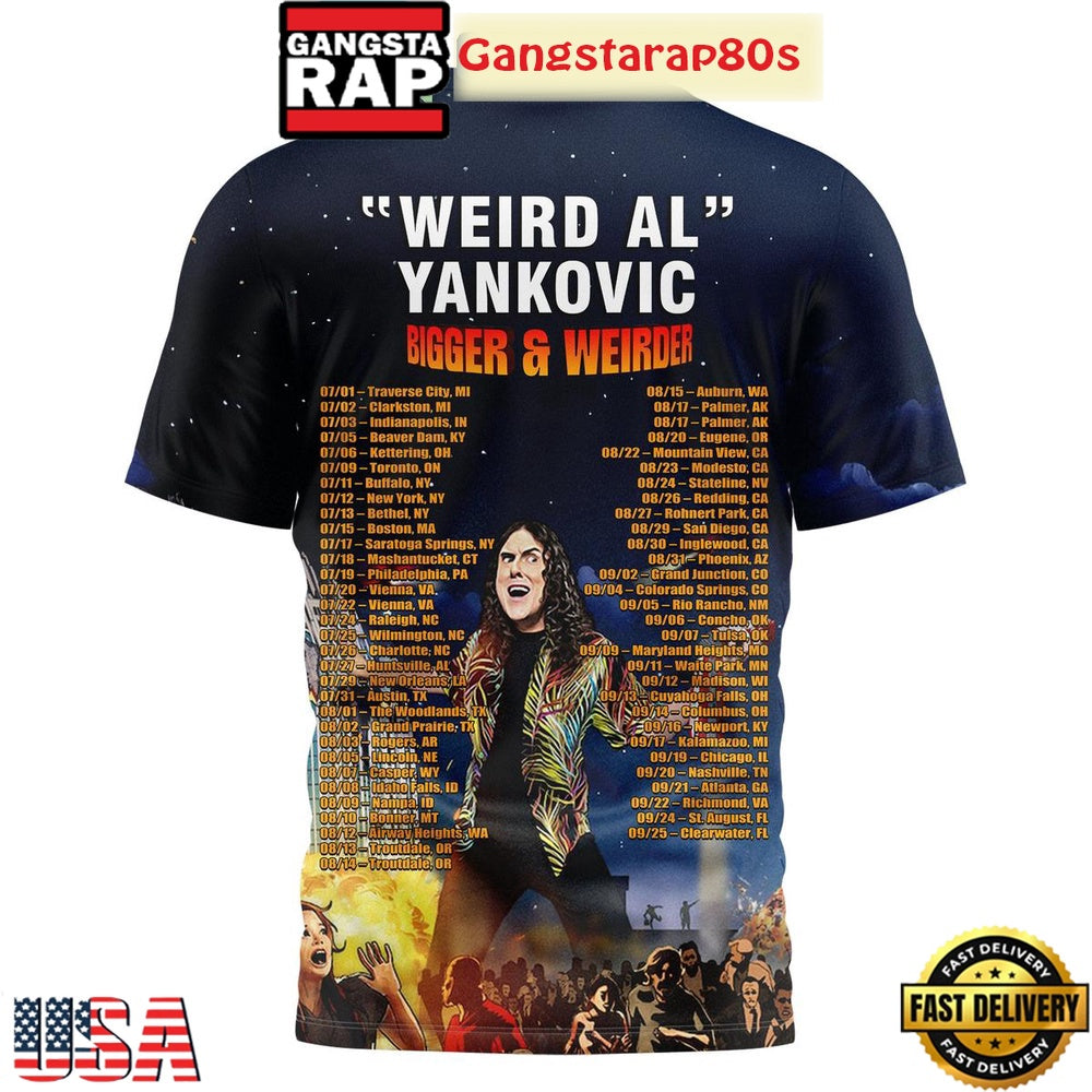 Bigger & Weirder Weird Al Yankovic Tour 2025 Shirt