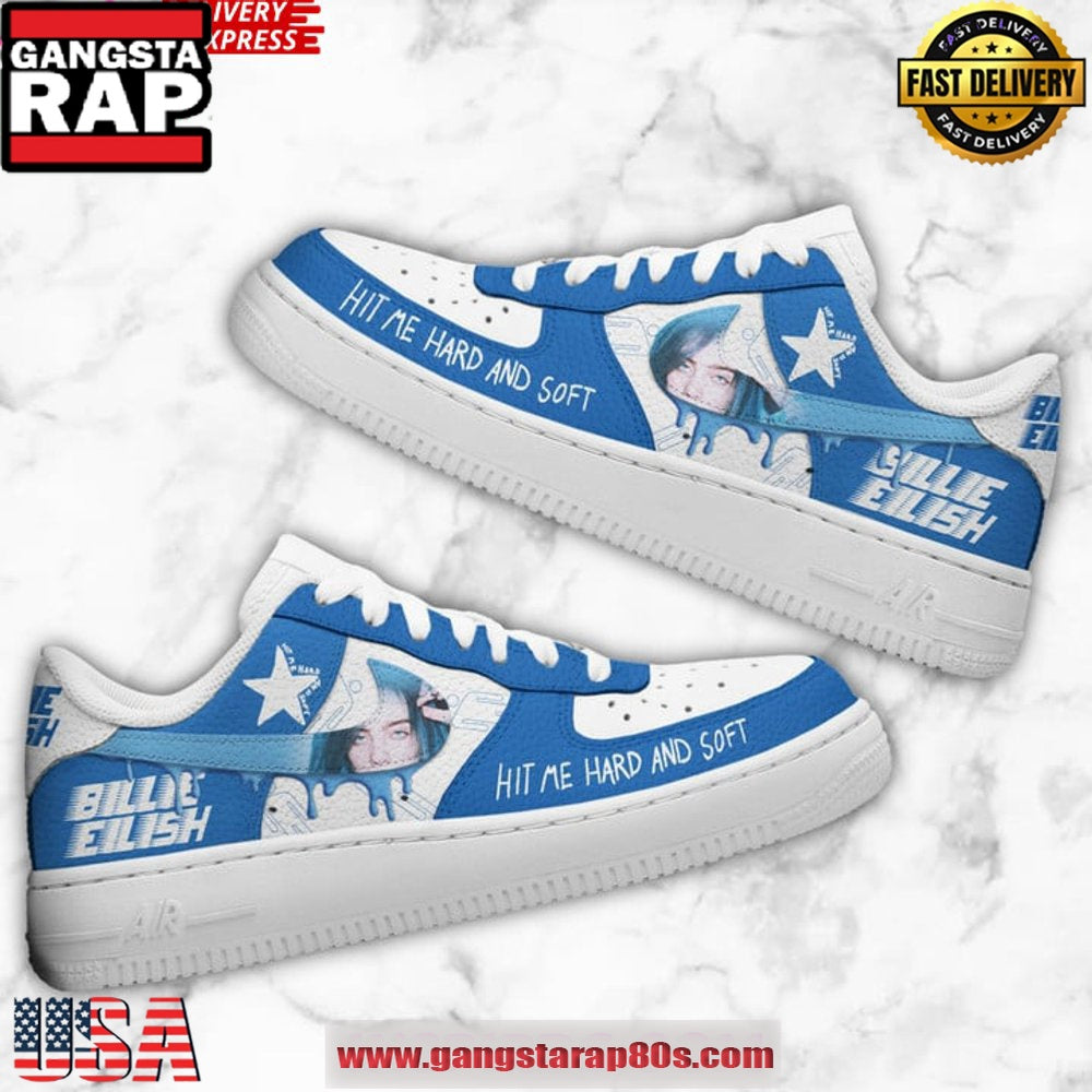 Billie Eilish Hit Me Hard And Soft Air Force 1 Running Sneakers Shoes