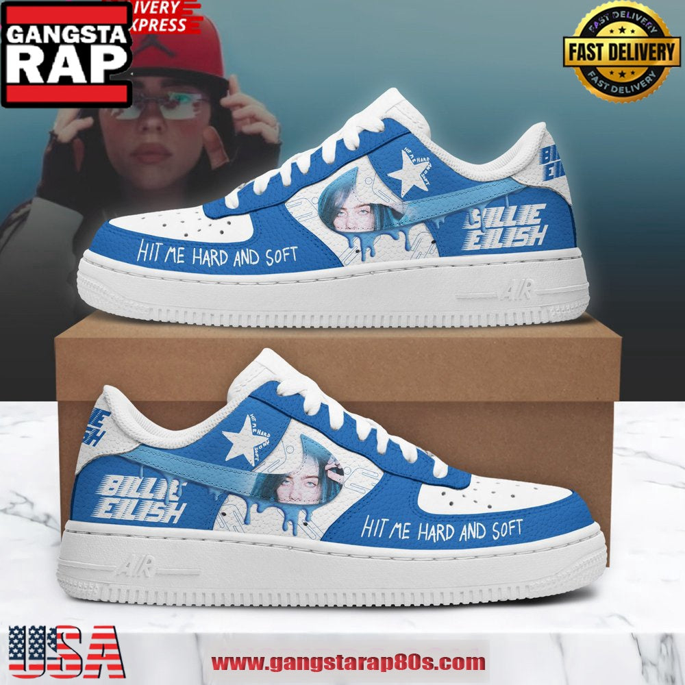 Billie Eilish Hit Me Hard And Soft Air Force 1 Running Sneakers Shoes