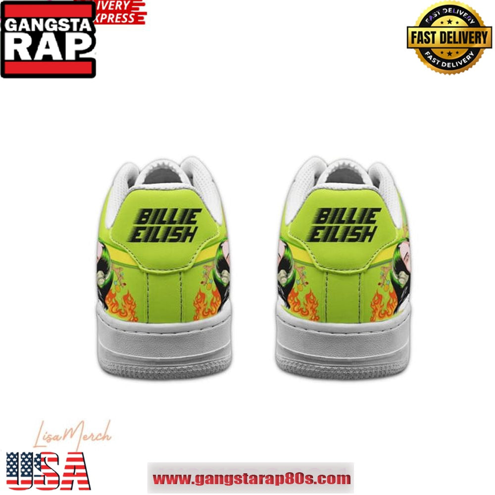 Billie Eilish Merry Christmas Limited Edition Air Force 1 Running Sneakers Shoes